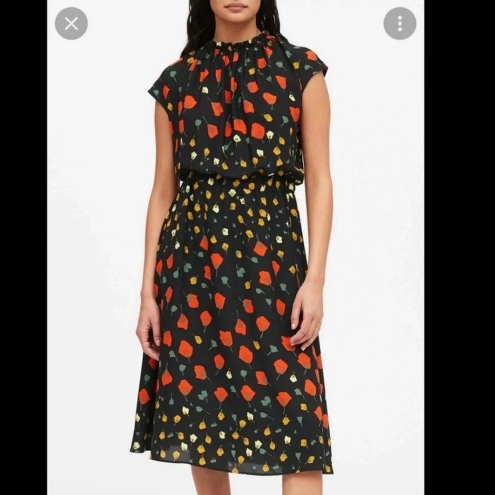 GORGEOUS WOMEN’S BANANA REPUBLIC CALIFORNIA POPPY GARDEN PARTY DRESS - Picture 3 of 13